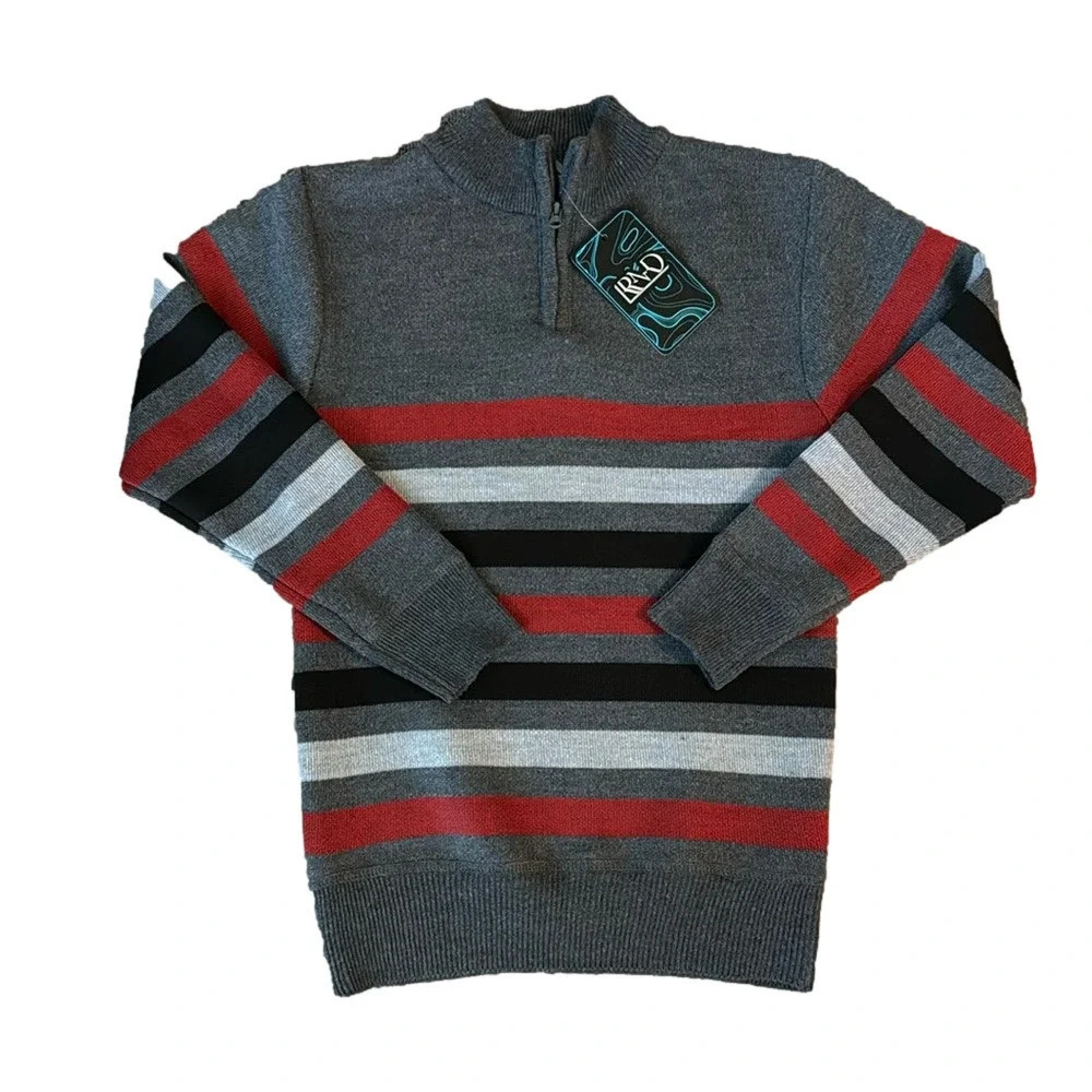 NWT Boys 1/4 Zip Sweater Pullover Size 5